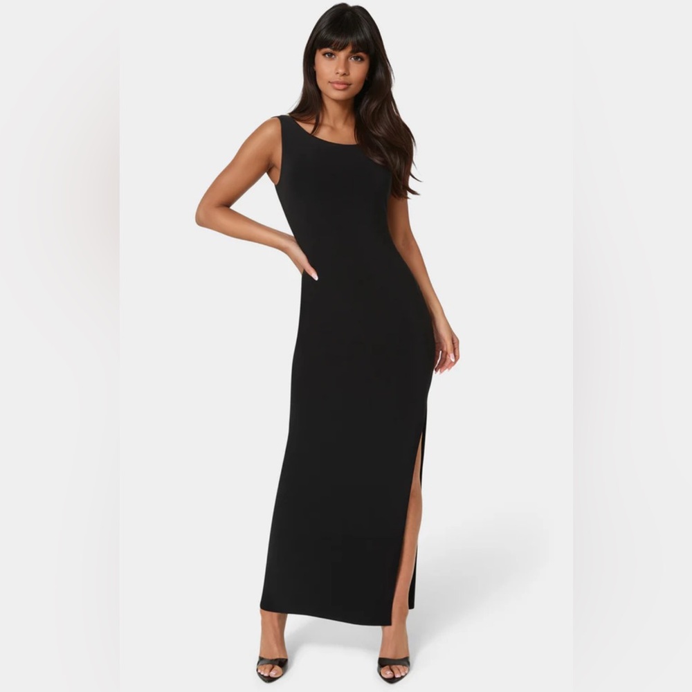Chic Black Sleeveless Maxi Dress